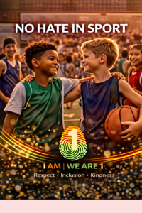 no hate in sport poster a4